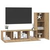 vidaXL Σετ επίπλου τηλεόρασης 3 pcs Artisan Oak Επεξεργασμένο ξύλο