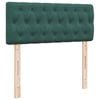 vidaXL Κρεβάτι Boxspring με Στρώμα Σκούρο Πράσινο 120x200εκ. Βελούδινο