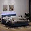vidaXL &Kappa;&rho;&epsilon;&beta;ά&tau;&iota; Boxspring &mu;&epsilon; &Sigma;&tau;&rho;ώ&mu;&alpha; & LED &Sigma;&kappa;&omicron;ύ&rho;&omicron; &gamma;&kappa;&rho;&iota; 160x220 cm &Beta;&epsilon;&lambda;&omicron;ύ&delta;&iota;&nu;&omicron;