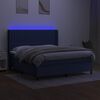 vidaXL &Kappa;&rho;&epsilon;&beta;ά&tau;&iota; Boxspring &mu;&epsilon; &Sigma;&tau;&rho;ώ&mu;&alpha; & LED &Mu;&pi;&lambda;&epsilon; 180x200 &epsilon;&kappa;. &Upsilon;&phi;&alpha;&sigma;&mu;ά&tau;&iota;&nu;&omicron;