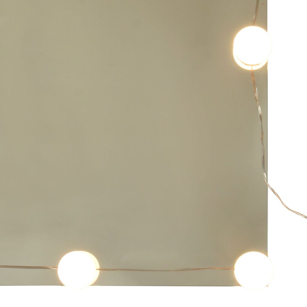 vidaXL LED Καθρέφτης Μακιγιάζ σε Μαύρη Δρυ - 86.5 x 35 x 136 εκ