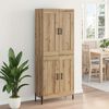 vidaXL Highboard 2 pcs Artisan Oak &Epsilon;&pi;&epsilon;&xi;&epsilon;&rho;&gamma;&alpha;&sigma;&mu;έ&nu;&omicron; &xi;ύ&lambda;&omicron;