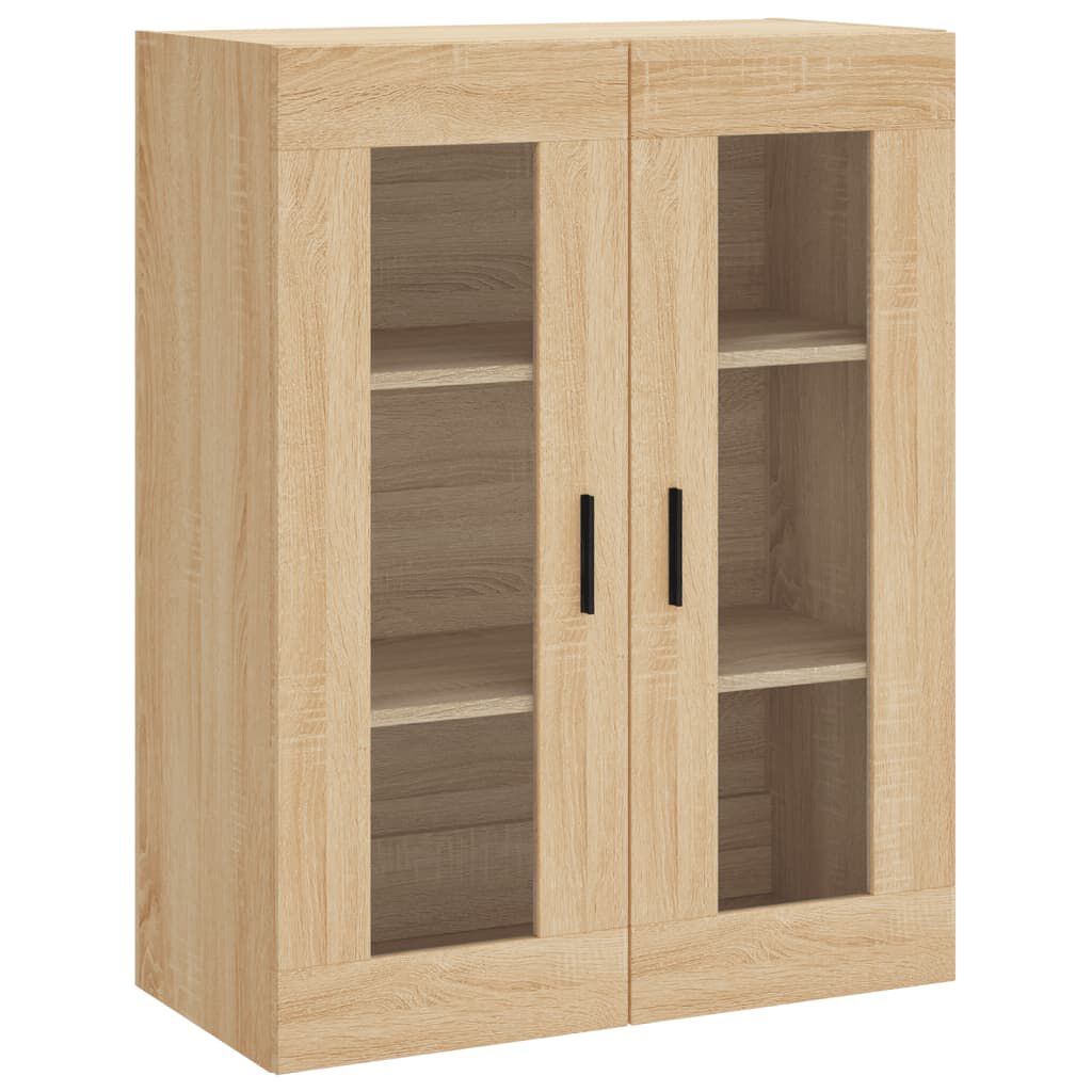 vidaXL Ντουλάπι Sonoma δρυς 69,5 x 34 x 180 εκ. από Επεξεργασμένο Ξύλο