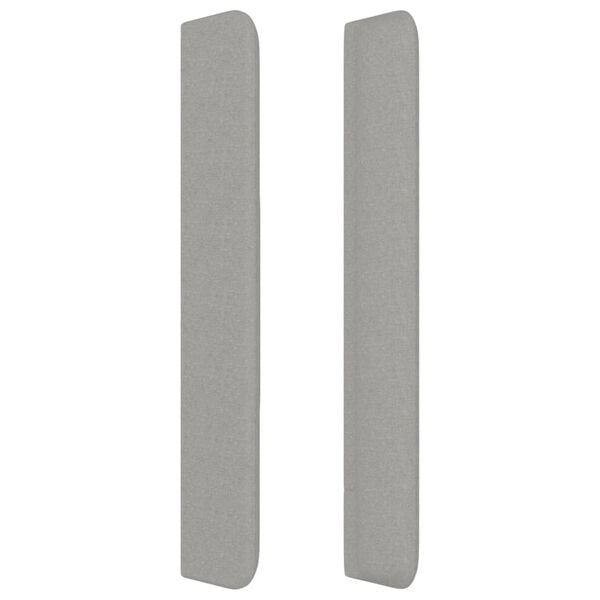 vidaXL Κεφαλάρι με Πτερύγια Ανοιχτό Γκρι 83x16x118/128 εκ. Υφασμάτινο