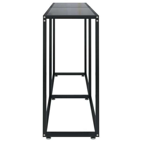 vidaXL Τραπέζι Κονσόλα Μαύρο 160 x 35 x 75,5 εκ. από Ψημένο Γυαλί