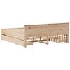 vidaXL Σκελετός Κρεβατιού Χωρ. Στρώμα +Κεφαλάρι 180x200 εκ Μασίφ Πεύκο