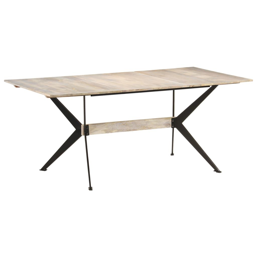 vidaXL Τραπεζαρία 180 x 90 x 76 εκ. από Μασίφ Ξύλο Μάνγκο