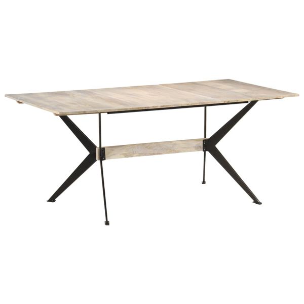 vidaXL Τραπεζαρία 180 x 90 x 76 εκ. από Μασίφ Ξύλο Μάνγκο