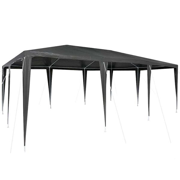 vidaXL Σκηνή Πάρτυ Γκρι και Λευκό 600 x 400 x 266 εκ