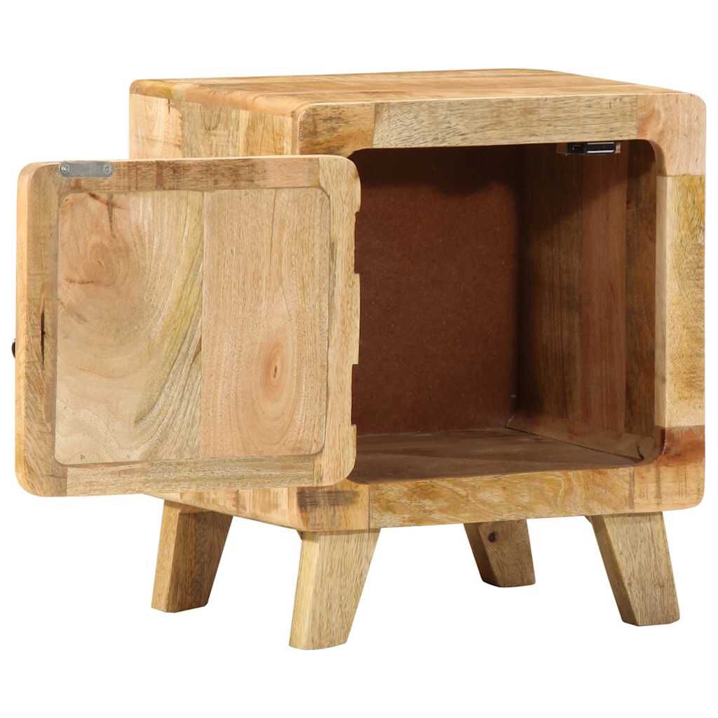 vidaXL Κομοδίνο 2 τεμάχια 40x32x46 cm Στερεό ξύλο Rough Mango