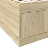 vidaXL Καναπές Κρεβάτι με Συρτάρια Χωρίς Στρώμα Sonoma Δρυς 100x200εκ.