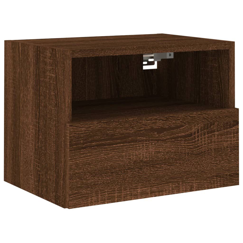 vidaXL Έπιπλο Τοίχου Τηλεόρασης Καφέ Δρυς 40x30x30 εκ. Επεξ. Ξύλο