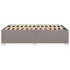 vidaXL Πλαίσιο Κρεβατιού χωρίς στρώμα Taupe 120x190 εκ. Υφασμάτινο