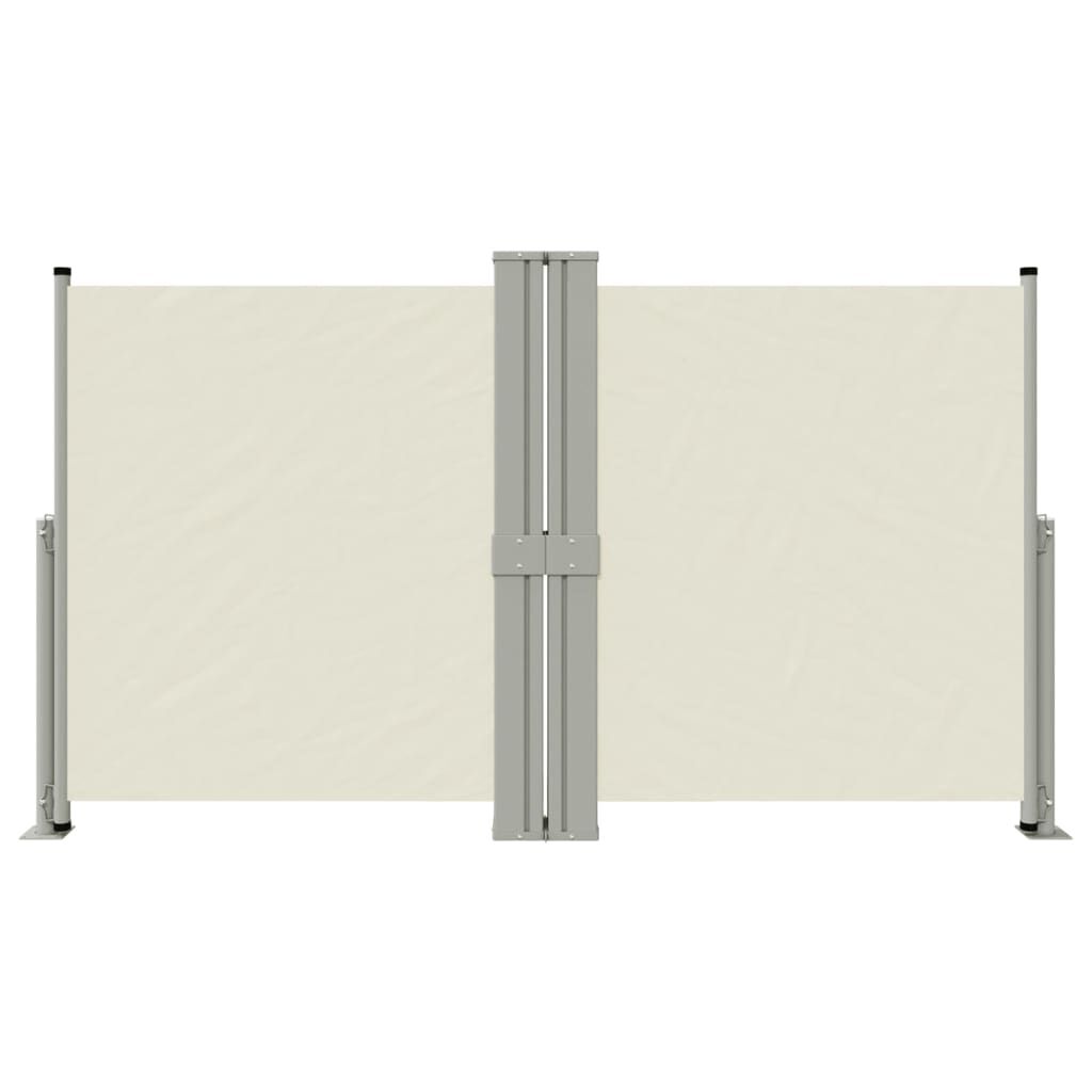 vidaXL Σκίαστρο Πλαϊνό Συρόμενο Κρεμ 140 x 1200 εκ.