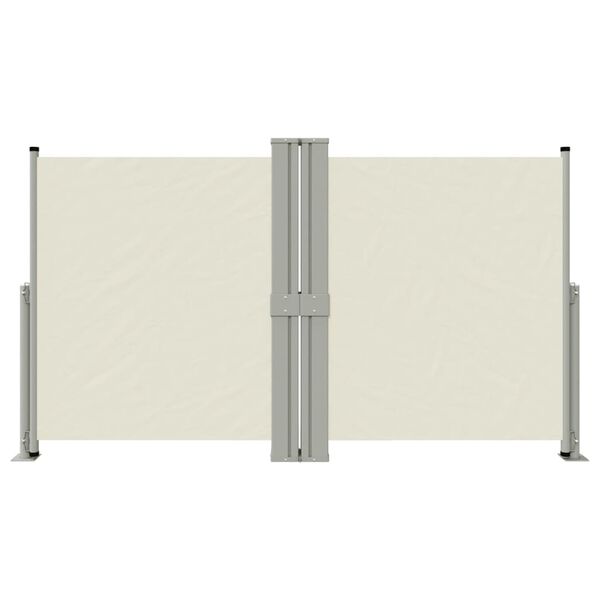 vidaXL Σκίαστρο Πλαϊνό Συρόμενο Κρεμ 140 x 1200 εκ.