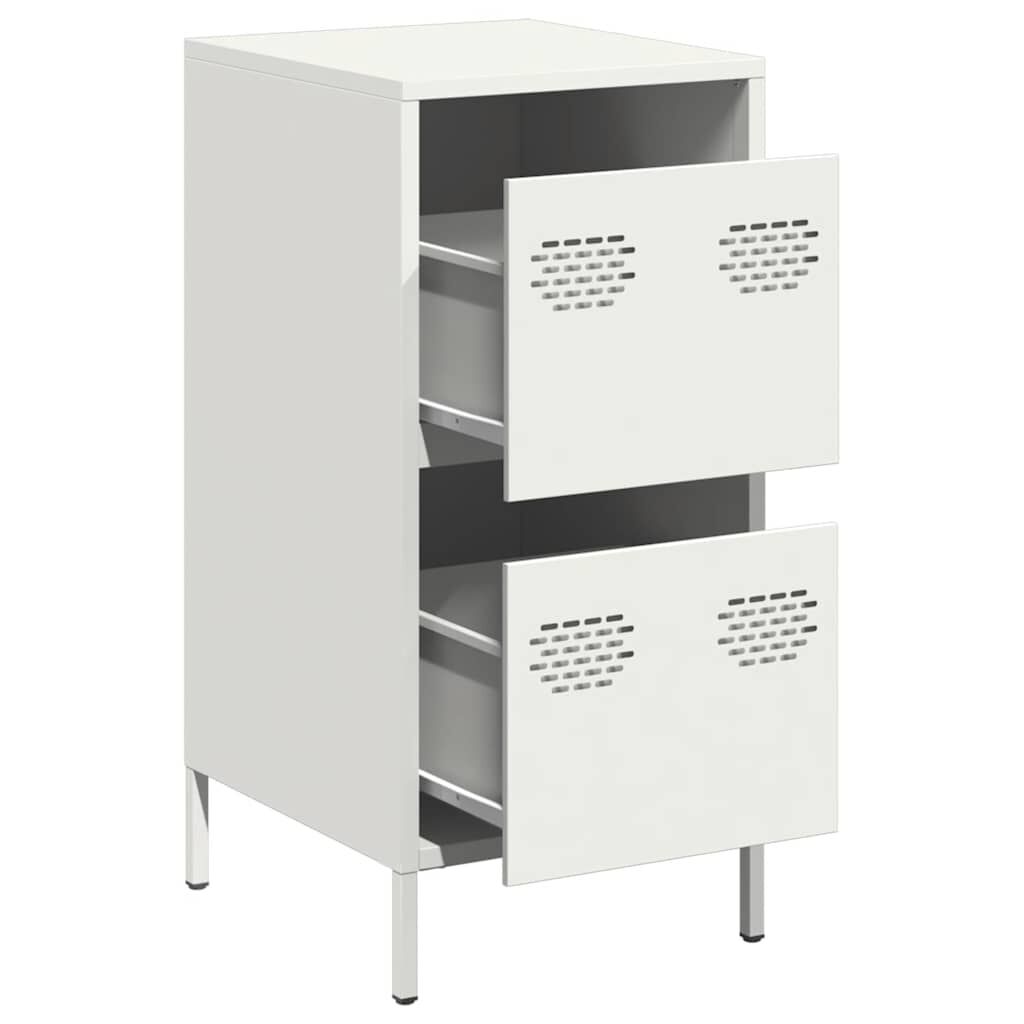 vidaXL Ντουλάπι Λευκό 35x39x73,5 εκ. από Χάλυβα Ψυχρής Έλασης
