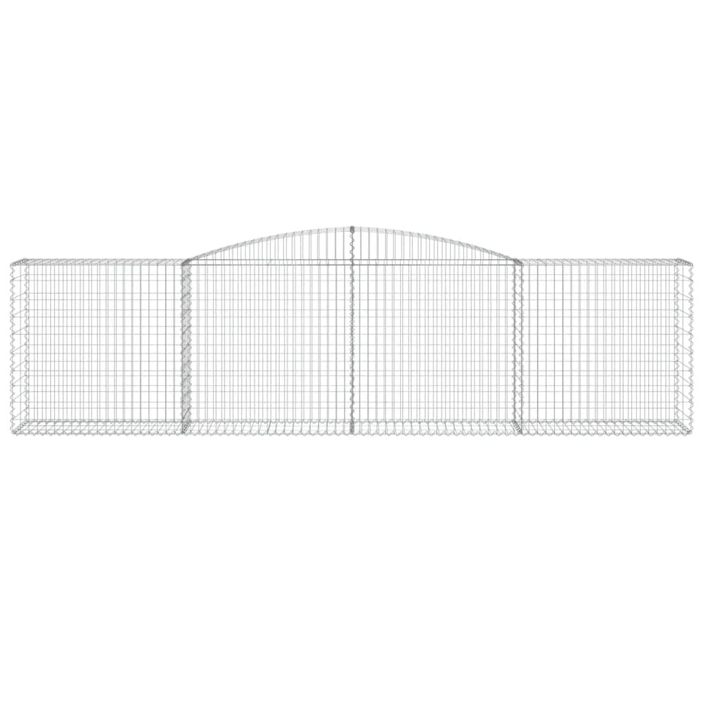 vidaXL Συρματοκιβώτιο Τοξωτό 400x50x100/120εκ. από Γαλβανισμένο Χάλυβα