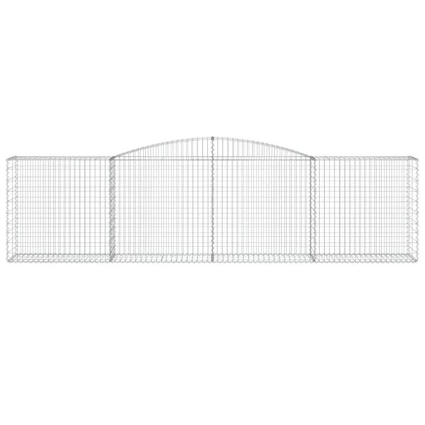 vidaXL Συρματοκιβώτιο Τοξωτό 400x50x100/120εκ. από Γαλβανισμένο Χάλυβα