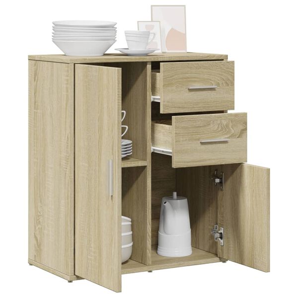 vidaXL Βοηθητικό Ντουλάπι Sonoma Δρυς 60x31x70 εκ. Επεξεργασμένο Ξύλο
