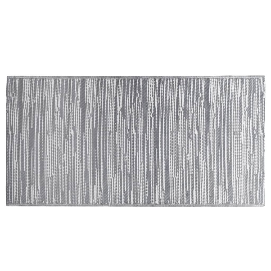 vidaXL Χαλί εξωτερικού χώρου ARAKIL Γκρι 160x230 cm PP