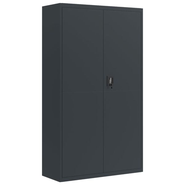 vidaXL Αρχειοθήκη Ανθρακί 105 x 40 x 180 εκ. Ατσάλινη