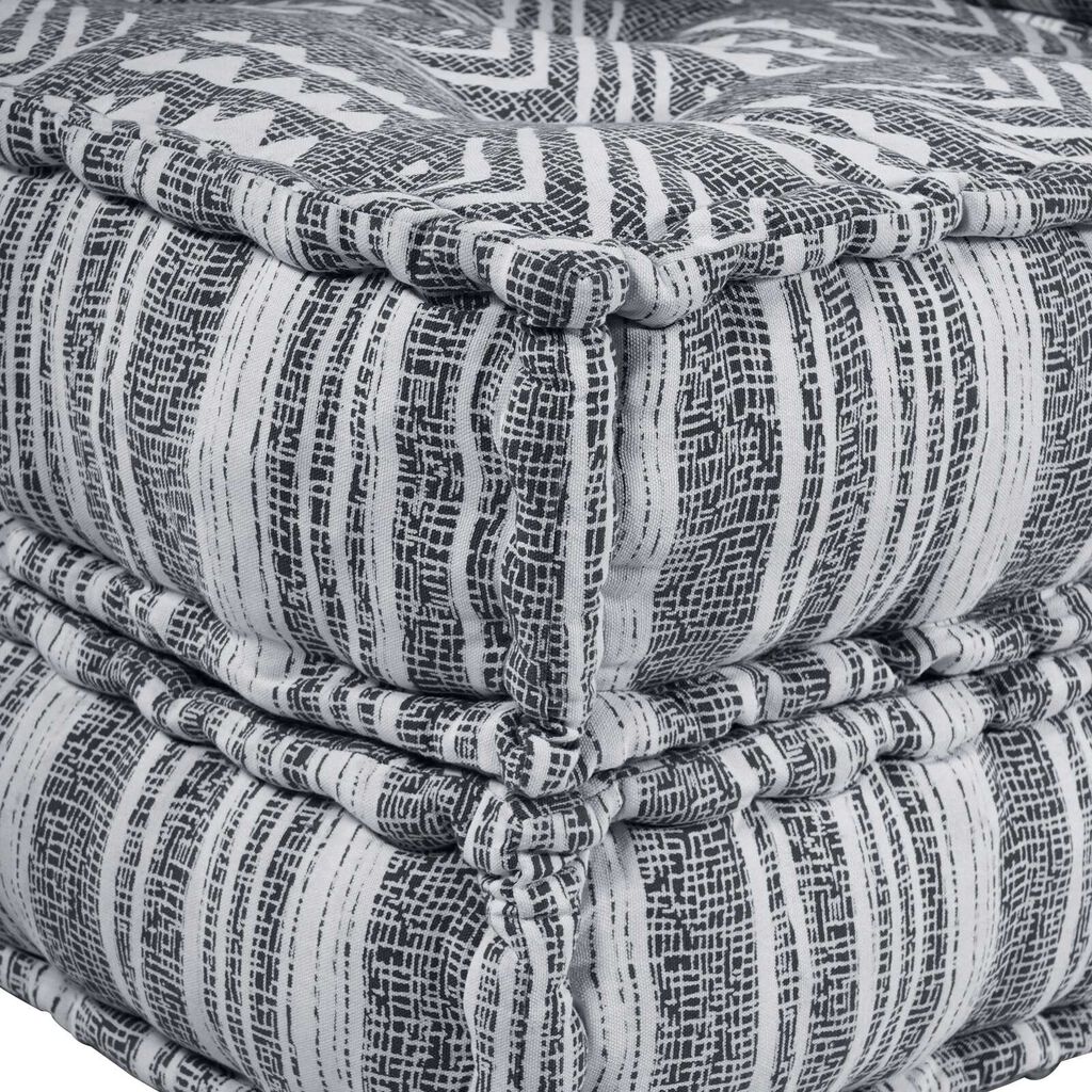 vidaXL Pouffe Modular σε γκρι - 70x70x36 εκ. ύφασμα