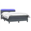 vidaXL &Kappa;&rho;&epsilon;&beta;ά&tau;&iota; Boxspring &mu;&epsilon; &Sigma;&tau;&rho;ώ&mu;&alpha; & LED &Sigma;&kappa;&omicron;ύ&rho;&omicron; &gamma;&kappa;&rho;&iota; 160x220 cm &Beta;&epsilon;&lambda;&omicron;ύ&delta;&iota;&nu;&omicron;