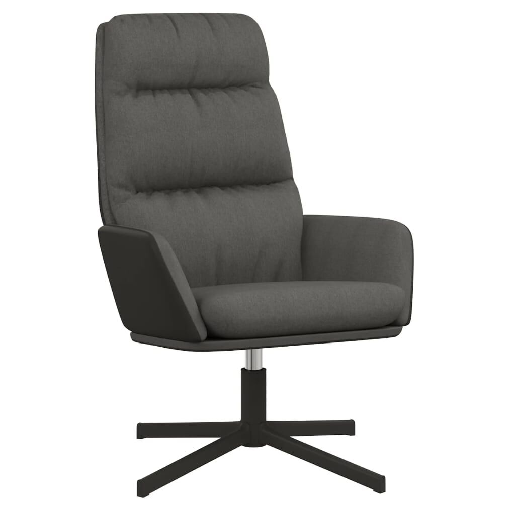 vidaXL Πολυθρόνα Relax Σκούρο Γκρι Υφασμάτινη