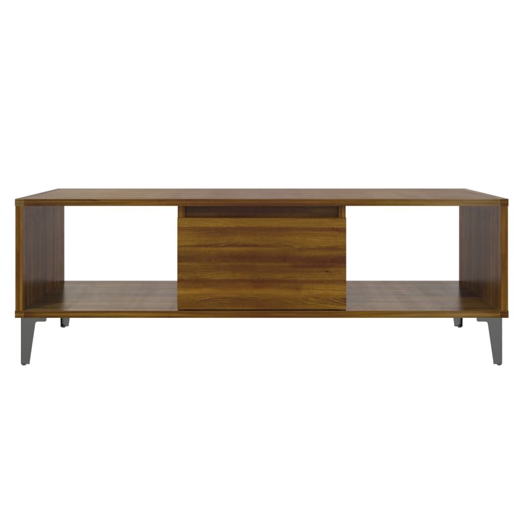 vidaXL Τραπεζάκι Σαλονιού Καφέ Δρυς 103,5x60x35 εκ. Επεξεργασμένο Ξύλο