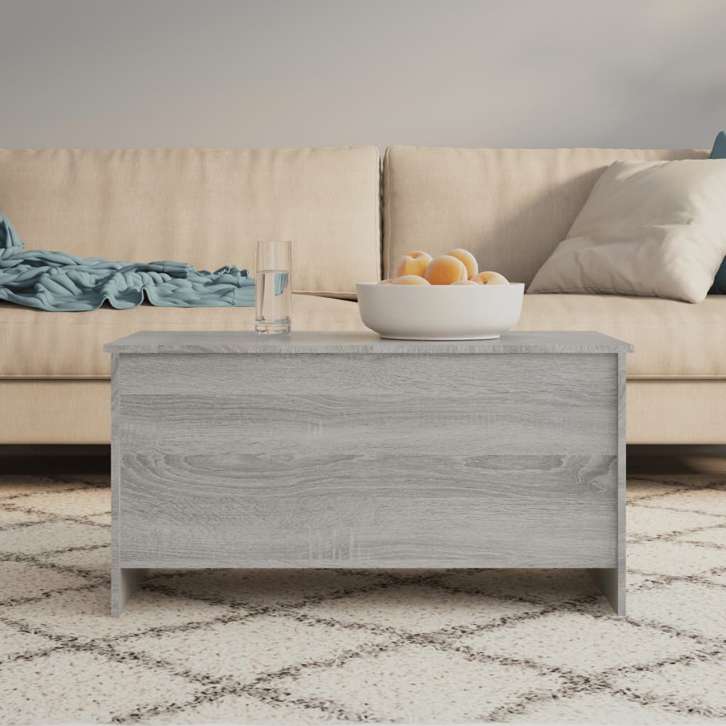 vidaXL Τραπεζάκι Σαλονιού Γκρι Sonoma 102x55,5x52,5 εκ. Επεξεργ. Ξύλο
