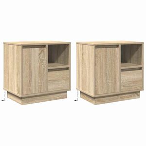 vidaXL &Kappa;&omicron;&mu;&omicron;&delta;ί&nu;&omicron; &mu;&epsilon; &sigma;&upsilon;&rho;&tau;ά&rho;&iota; 2 pcs &Delta;&rho;ύ&sigmaf; Sonoma 50 x 34,5 x 50 &epsilon;&kappa;.