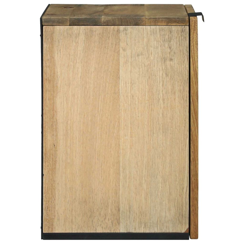 vidaXL Ντουλάπι Τοίχου Μπάνιου - 38 x 33.5 x 48 εκ, Κατασκευασμένο από Μασίφ και Τεχνητό Ξύλο.