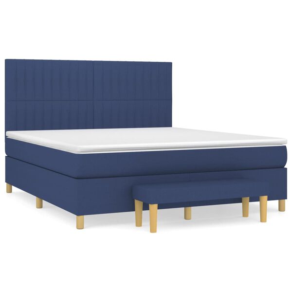 vidaXL &Kappa;&rho;&epsilon;&beta;ά&tau;&iota; Boxspring &mu;&epsilon; &Sigma;&tau;&rho;ώ&mu;&alpha; &Mu;&pi;&lambda;&epsilon; 160x200 &epsilon;&kappa;. &Upsilon;&phi;&alpha;&sigma;&mu;ά&tau;&iota;&nu;&omicron;