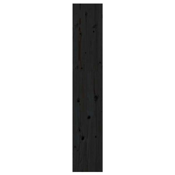 vidaXL Βιβλιοθήκη/Διαχωριστικό Χώρου Μαύρη 60x30x167,5 εκ. Μασίφ Πεύκο