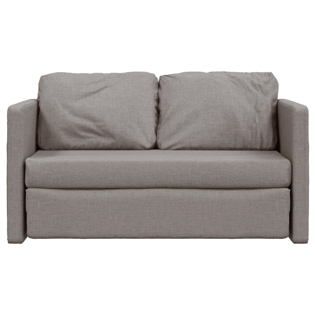 vidaXL Καναπές-Κρεβάτι Δαπέδου 2 σε 1 Taupe 112x174x55 εκ. Ύφασμα