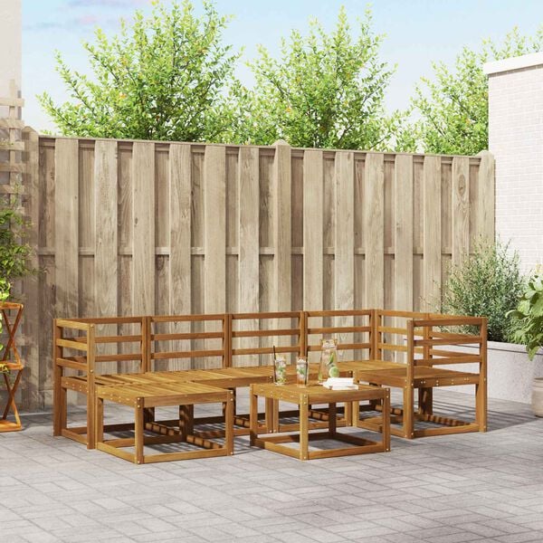 vidaXL &Sigma;&epsilon;&iota;&rho;ά &Kappa;&alpha;&nu;&alpha;&pi;έ &Epsilon;&xi;&omega;&tau;&epsilon;&rho;&iota;&kappa;&omicron;ύ 7 pcs &Phi;&upsilon;&sigma;&iota;&kappa;ό &Sigma;&tau;&epsilon;&rho;&epsilon;ό &Xi;ύ&lambda;&omicron; &Alpha;&kappa;&alpha;&kappa;ί&alpha;&sigmaf;