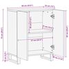 vidaXL Πλαϊνό γραφείο Καφέ 60 x 33.5 x 75 εκ. Μασίφ ξύλο μάνγκο
