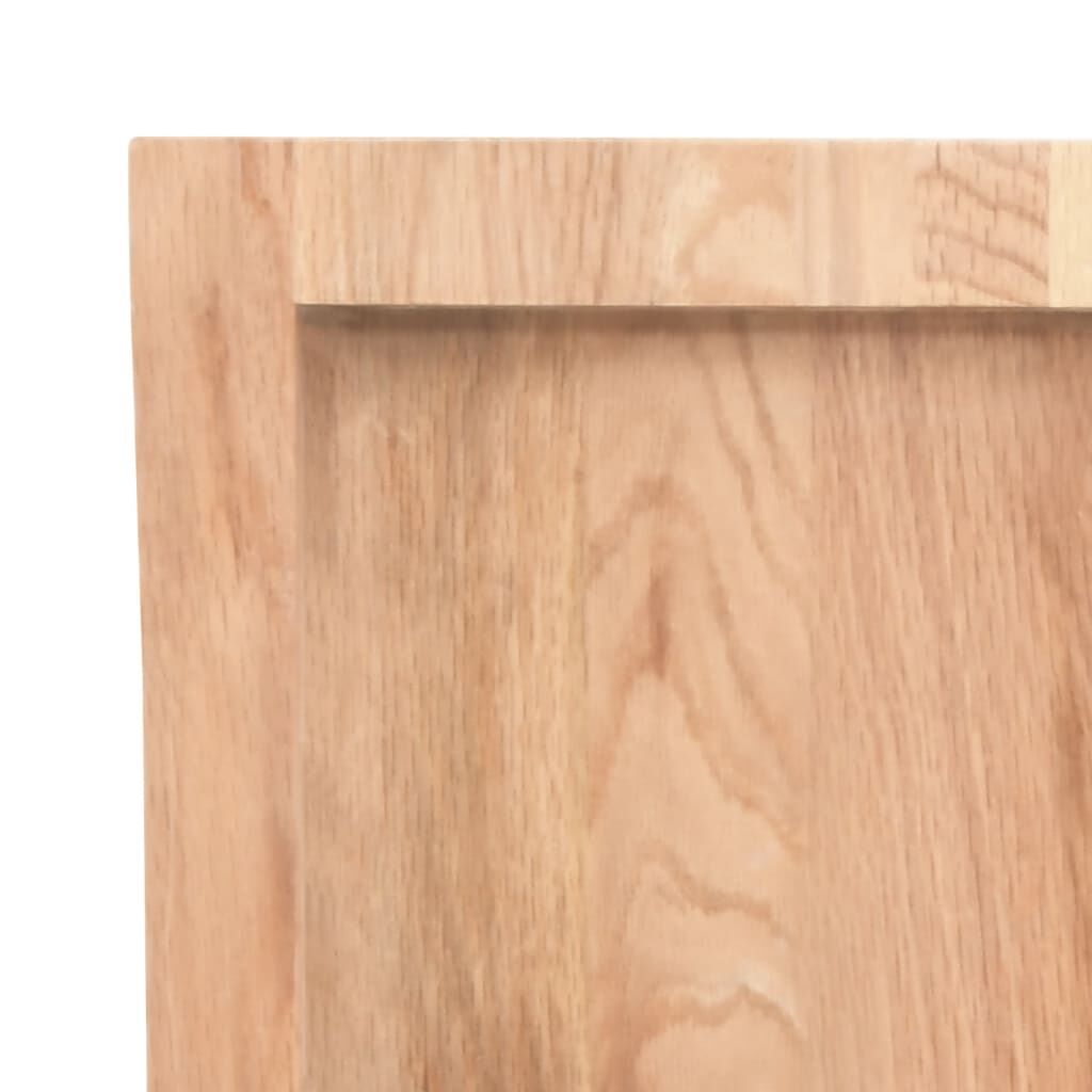 vidaXL Επιφ Τραπεζιού Αν Καφέ 140x50x(2-4)εκ.Ακατέργ. Μασίφ Ξύλο Δρυός