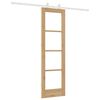 vidaXL Συρόμενη Πόρτα ORKDAL Καφέ 61 x 198.5 εκ. Ξύλο και μέταλλο