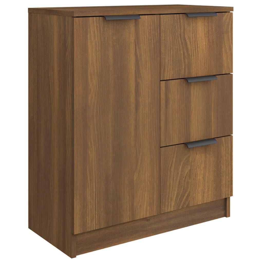vidaXL Συρταριέρες 2 τεμ. Καφέ Δρυς 60x30x70 εκ. Επεξεργασμένο Ξύλο