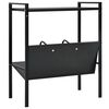 vidaXL Βιβλιοθήκη 2 Επιπέδων Μαύρη 52x28x59 εκ. Επεξεργασμένο Ξύλο