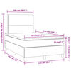vidaXL &Kappa;&rho;&epsilon;&beta;ά&tau;&iota; Boxspring &mu;&epsilon; &Sigma;&tau;&rho;ώ&mu;&alpha; & LED &Alpha;&nu;.&Gamma;&kappa;&rho;&iota; 120x190&epsilon;&kappa;. &Beta;&epsilon;&lambda;&omicron;ύ&delta;&iota;&nu;&omicron;