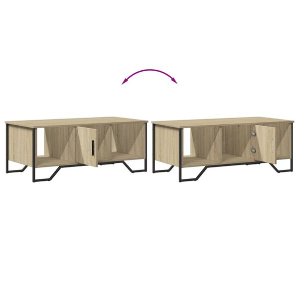 vidaXL Τραπεζάκι Σαλονιού Sonoma Δρυς 100x51x40 εκ. Επεξεργασμένο Ξύλο