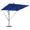 vidaXL Ομπρέλα Cantilever Banana Μπλε 249 x 249 x 250 εκ.