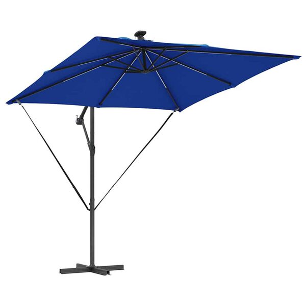 vidaXL Ομπρέλα Cantilever Banana Μπλε 249 x 249 x 250 εκ.