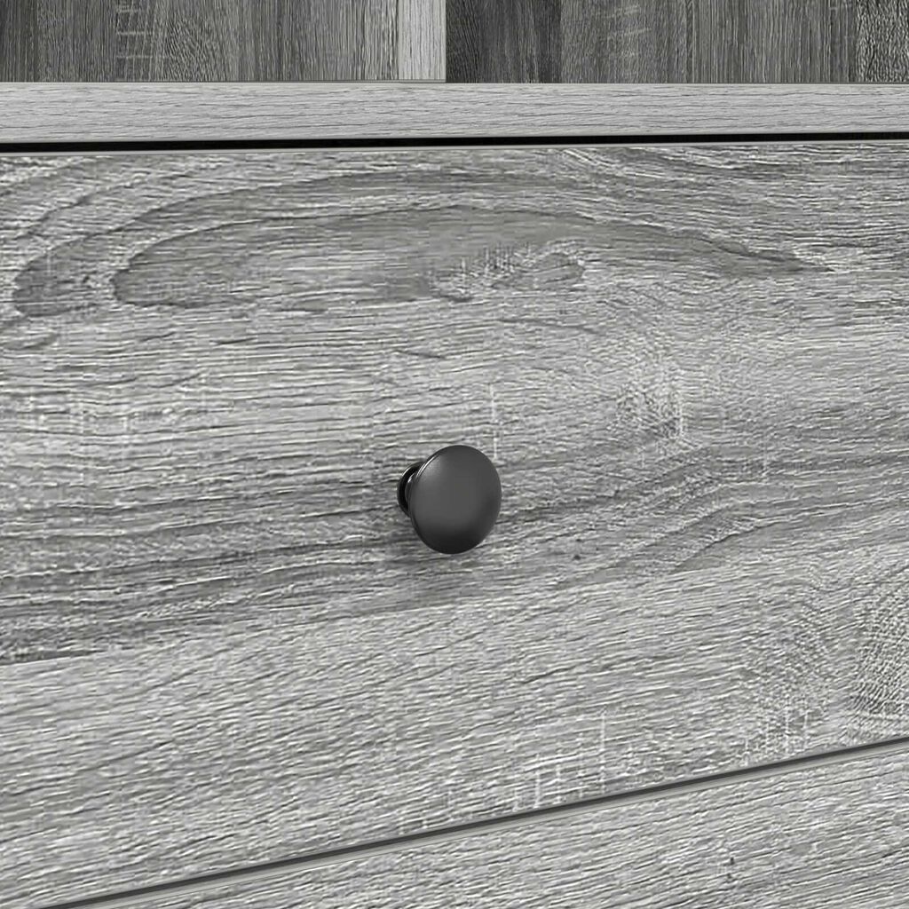 vidaXL Γραφείο με αποθηκευτικό χώρο με συρτάρι 2 pcs Γκρι sonoma