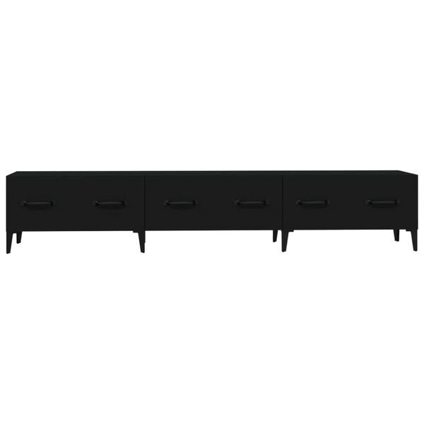 vidaXL Έπιπλο Τηλεόρασης Μαύρο 150x34,5x30 εκ. από Επεξεργασμένο Ξύλο