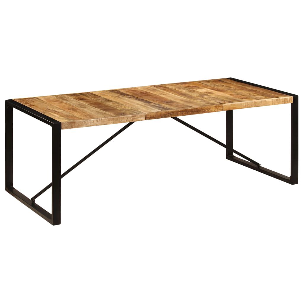 vidaXL Τραπεζαρία 220 x 100 x 75 εκ. από Μασίφ Ξύλο Μάνγκο