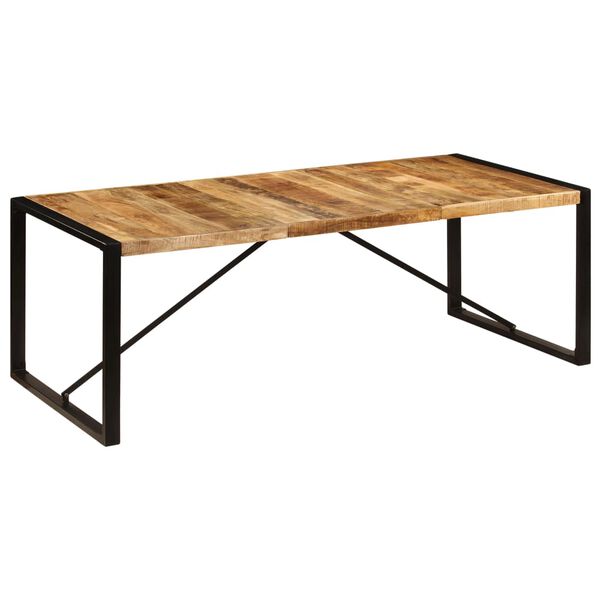 vidaXL Τραπεζαρία 220 x 100 x 75 εκ. από Μασίφ Ξύλο Μάνγκο