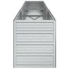 vidaXL Ζαρντινιέρα Υπερυψωμένη Ασημί 240x40x45 εκ. Γαλβανισμ. Χάλυβας